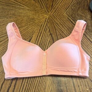 Peach Front-Closure Bra